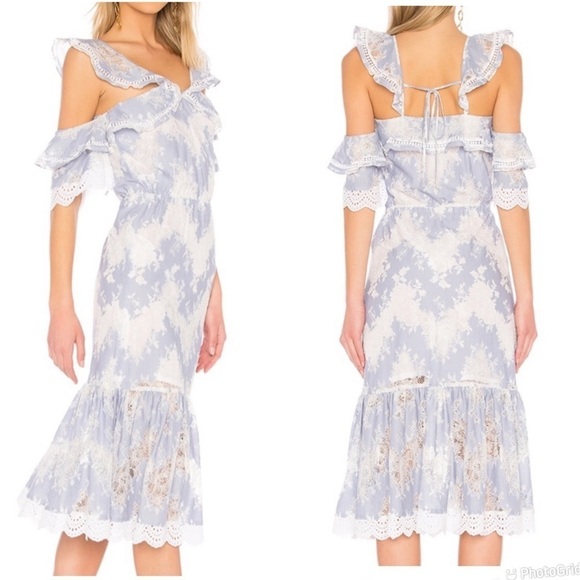 Marissa Webb Blue Kendra Dress - Picture 1 of 9
